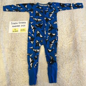Bonds wondersuit Blue Whale Print Kids zippy